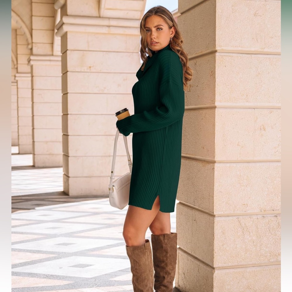 Green Sweater Dress